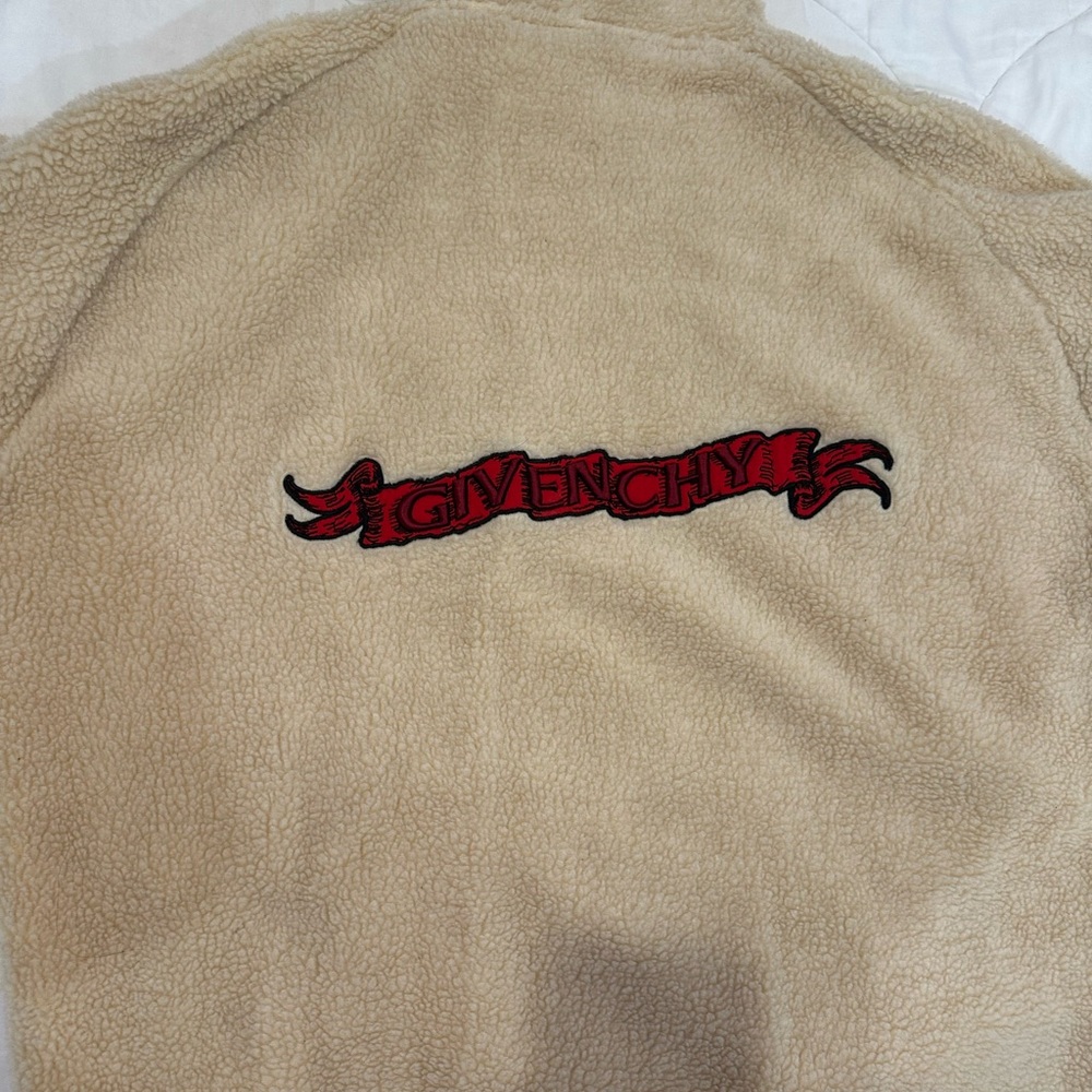 Givenchy Cream Sherpa Hoodie